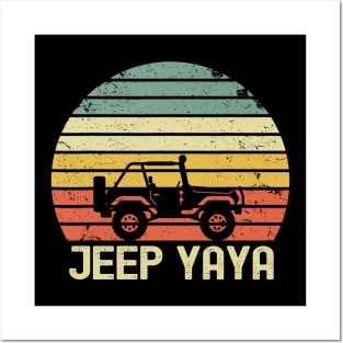 Jeep Yaya Vintage Jeep Posters and Art